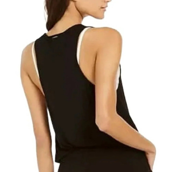 Calvin Klein Surplice Racer Back Tunic Swim Cover Up Dress Black Size L/XL NWT - Picture 3 of 11